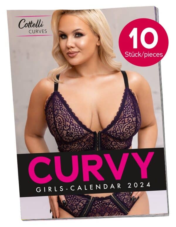 Pin-up Kalender „Curvy Girls 2024“ im 10er-Pack