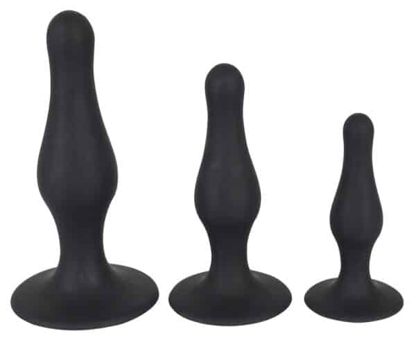 PRO ANAL 3-teiliges Analplug-Set aus Silikon