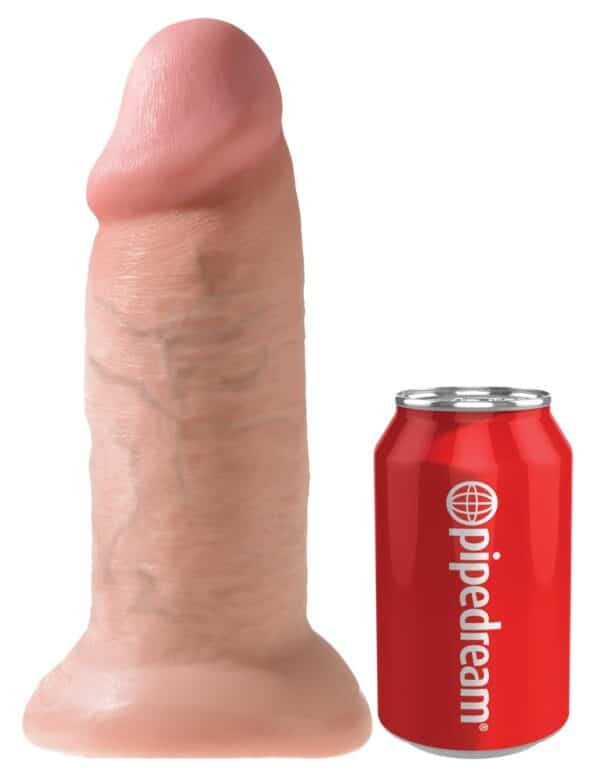 King Cock Naturdildo „10" Chubby" mit Saugfuß