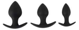 Black Velvets 3-teiliges Analplug-Set