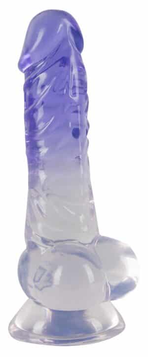 Crystal Naturdildo „Clear Dildo with Balls“