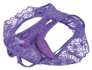 Fantasy For Her Vibro-Slip „Crotchless Petite Panty Thrill-Her“