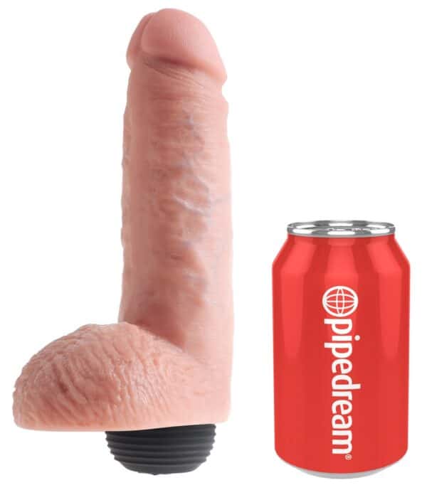 King Cock Dildo „8" Squirting Cock with Balls“