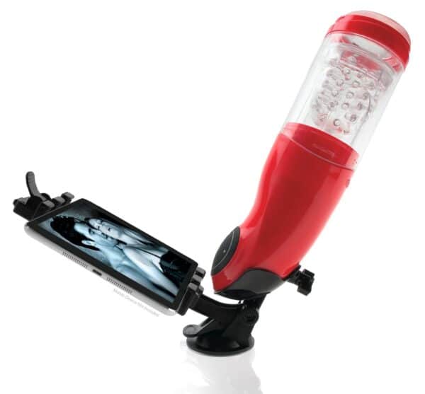 Pipedream Extreme Toyz Masturbator „Mega-Bator Mouth“ mit Tablet-Halterung und Saugfuß