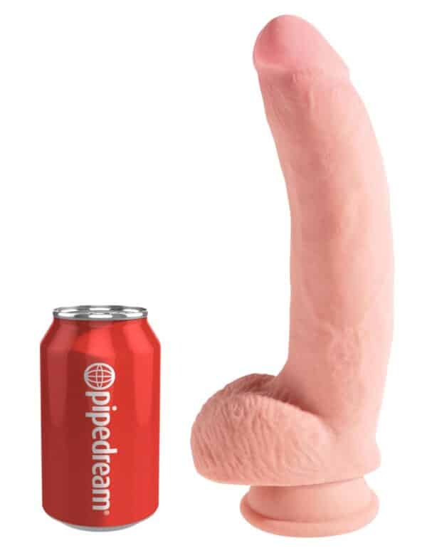 King Cock Plus Dildo „10" Triple Density Cock with Balls“