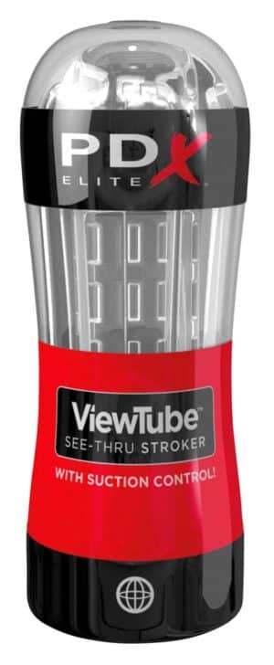 PDX Elite Masturbator "ViewTube See thru Stroker" mit Saugkontrolle