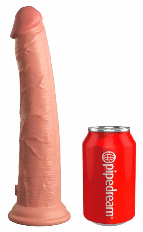 King Cock Elite Naturdildo „10“ Dual Density Silicone Cock“ mit extra starkem Saugfuß