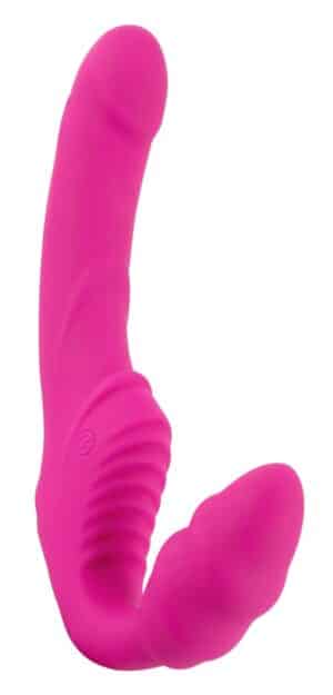 Strapless Strap-On „Vibrating Strapless Strap-on 2“ mit 9 Vibrationsmodi per Fernbedienung