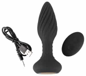 ANOS Vibro-Analplug „Remote Controlled Butt Plug“ rotiert und vibriert in 10 Modi