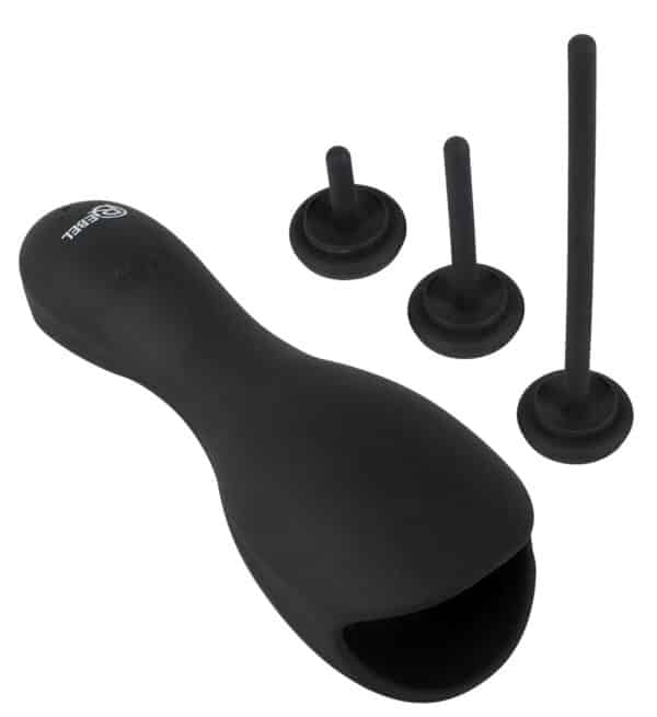 Rebel Eichelvibrator "Glans Masturbator with 3 attachable Dilators" mit 3 Dilatoren