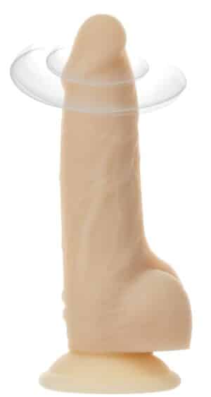 Naked Addiction Naturvibrator „7" Rotating & Vibrating Dong“ mit Saugfuß