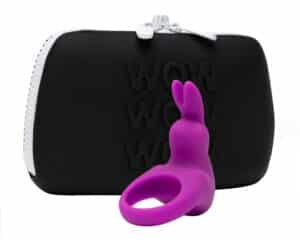 happyrabbit Vibro-Penisring plus Toybag „cock ring kit“