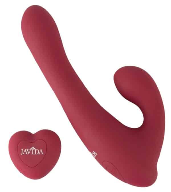 JAVIDA „RC Rotating Rabbit Vibrator“ mit Fernbedienung im Herzdesign