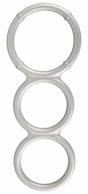 You2Toys „Metallic Silicone Triple cock and ball ring“ aus Silikon