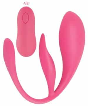 Sweet Smile Vibro-Ei „RC Double Pleasure Love Ball“ mit Klitorisvibrator