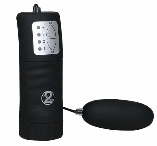 You2Toys Vibroei „Velvet Black Bullet“ mit Fernbedienung und 4 Vibrationsstufen