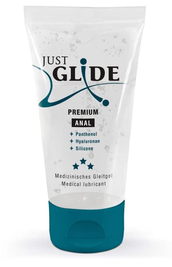 Just Glide Gleitgel „Premium Anal“ mit Hyaluron und Panthenol