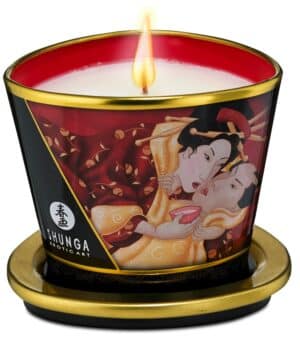 Shunga Massagekerze “Massage Candle“ mit sanftem subtilem Duft