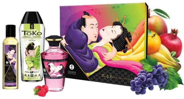 Shunga 3-teiliges Massage-Set „Fruity Kisses“ mit fruchtigen Aromen