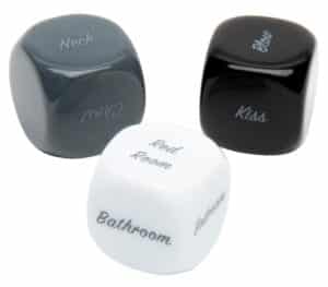 Fifty Shades of Grey 3-teiliges Würfel-Set „Play Nice Kinky Dice for Couples“