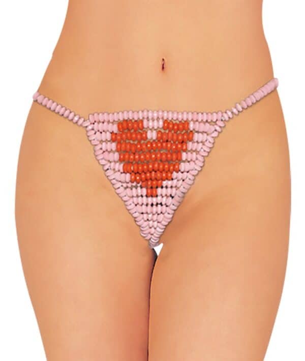 Spencer & Fleetwood Knabberwäsche „Candy Lovers G-String Herz“ aus Zuckerperlen