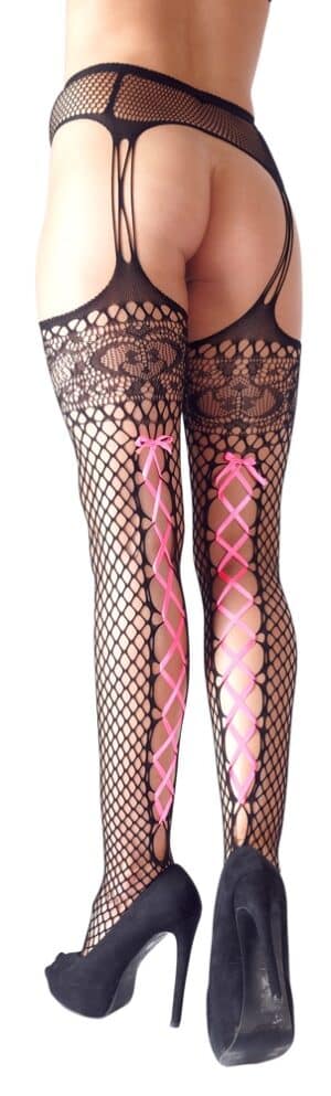 Cottelli LEGWEAR Straps-Strumpfhose in Strapsgurt-Optik