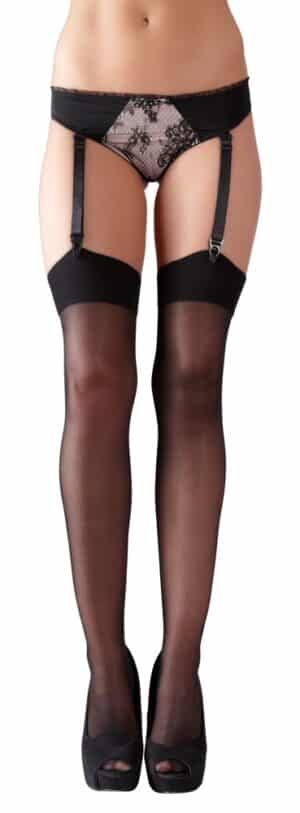 Cottelli LEGWEAR Straps-Strümpfe mit schlichtem Abschluss