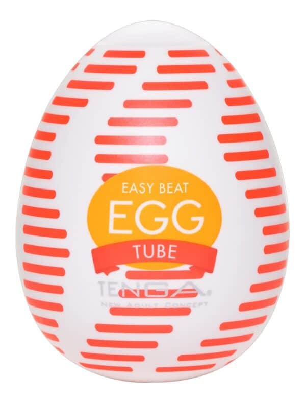 TENGA Masturbator „Egg Tube“ mit gerippter Wellen-Stimulationsstruktur