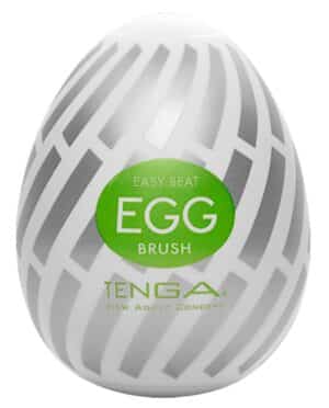 TENGA Masturbator „Egg Brush“ mit Softborsten-Stimulationsstruktur