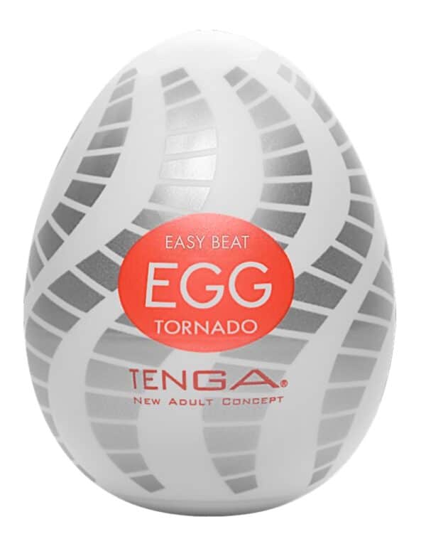 TENGA Masturbator „Egg Tornado“ mit Spiralrillen-Stimulationsstruktur